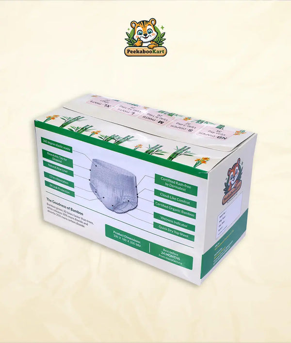 COMBO Bamboo Diapers | S (Small) | 3 - 6KG | Pack of 2